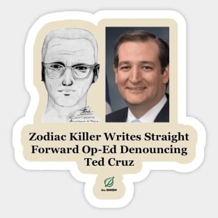 Ted Cruz Zodiac Headline Sticker